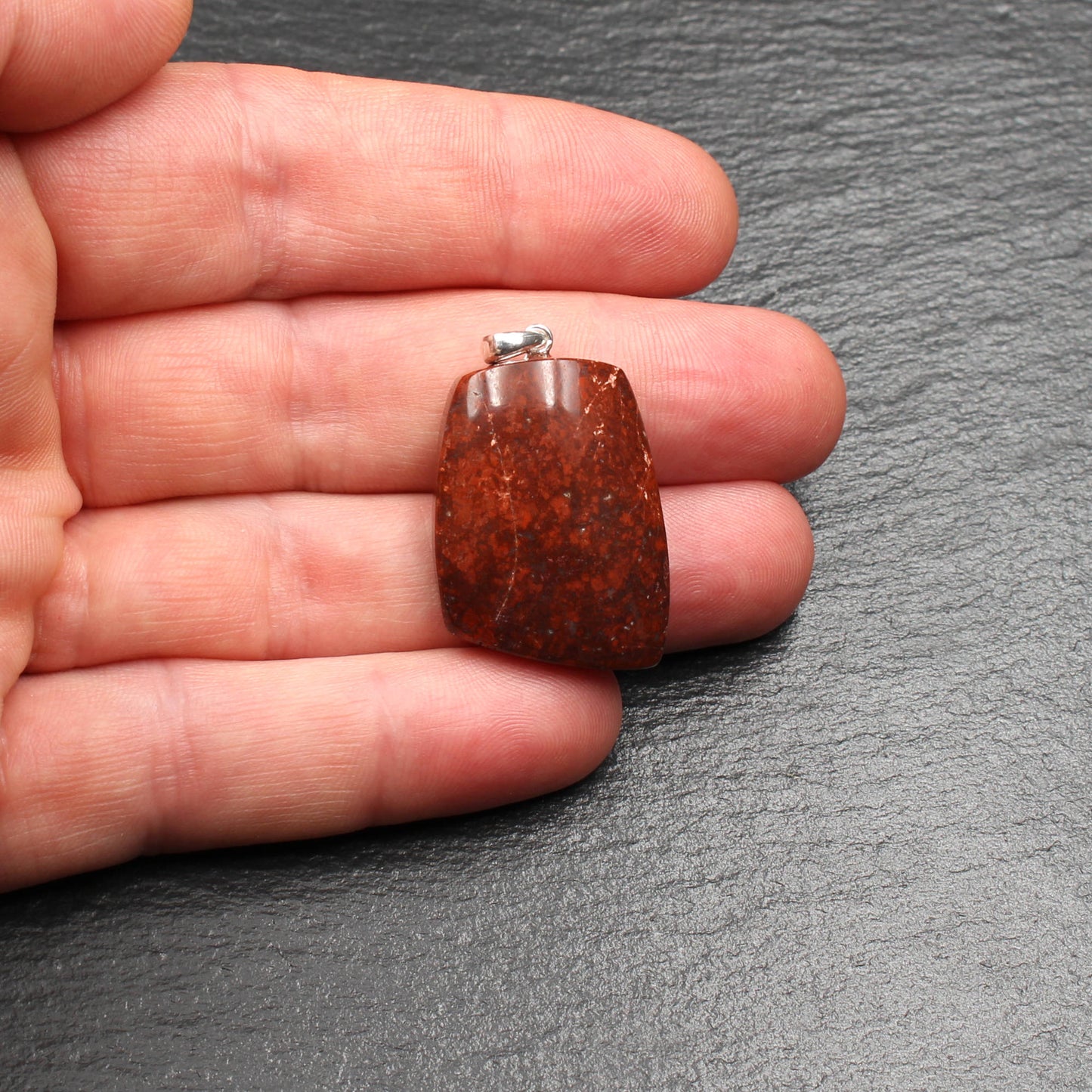 Rhine Jasper Pendant - Handmade