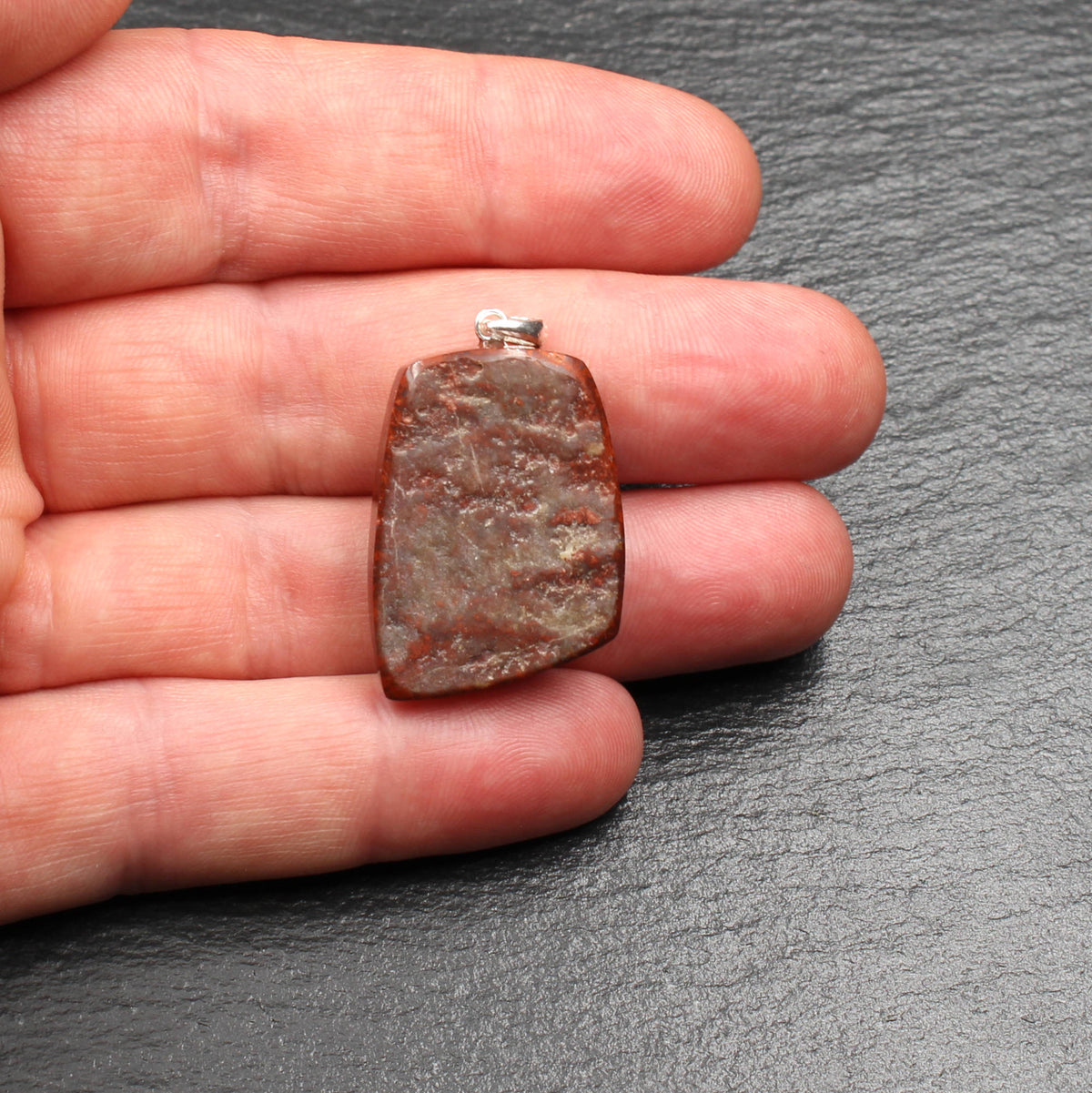 Rhine Jasper Pendant - Handmade