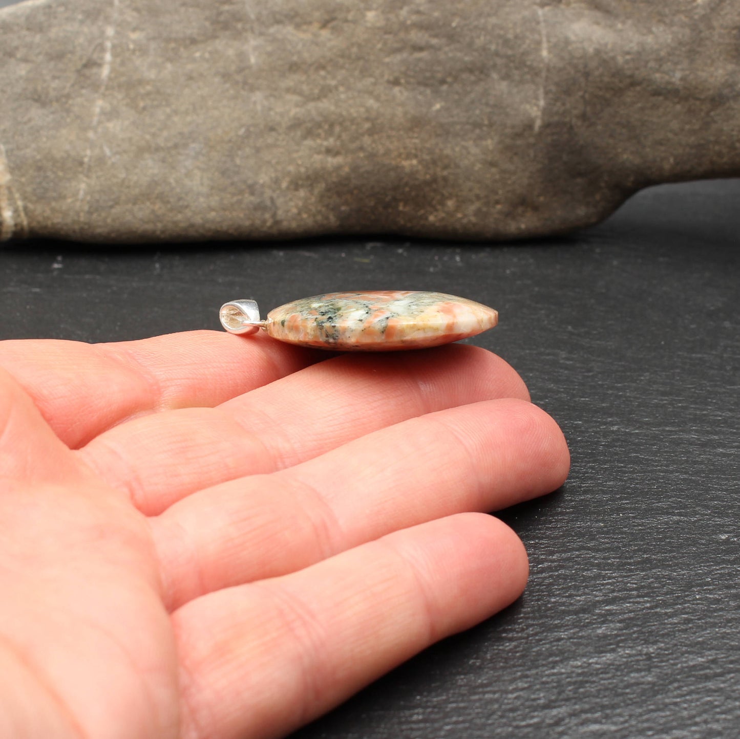 Schwaz Dolomite Pendant - Handmade