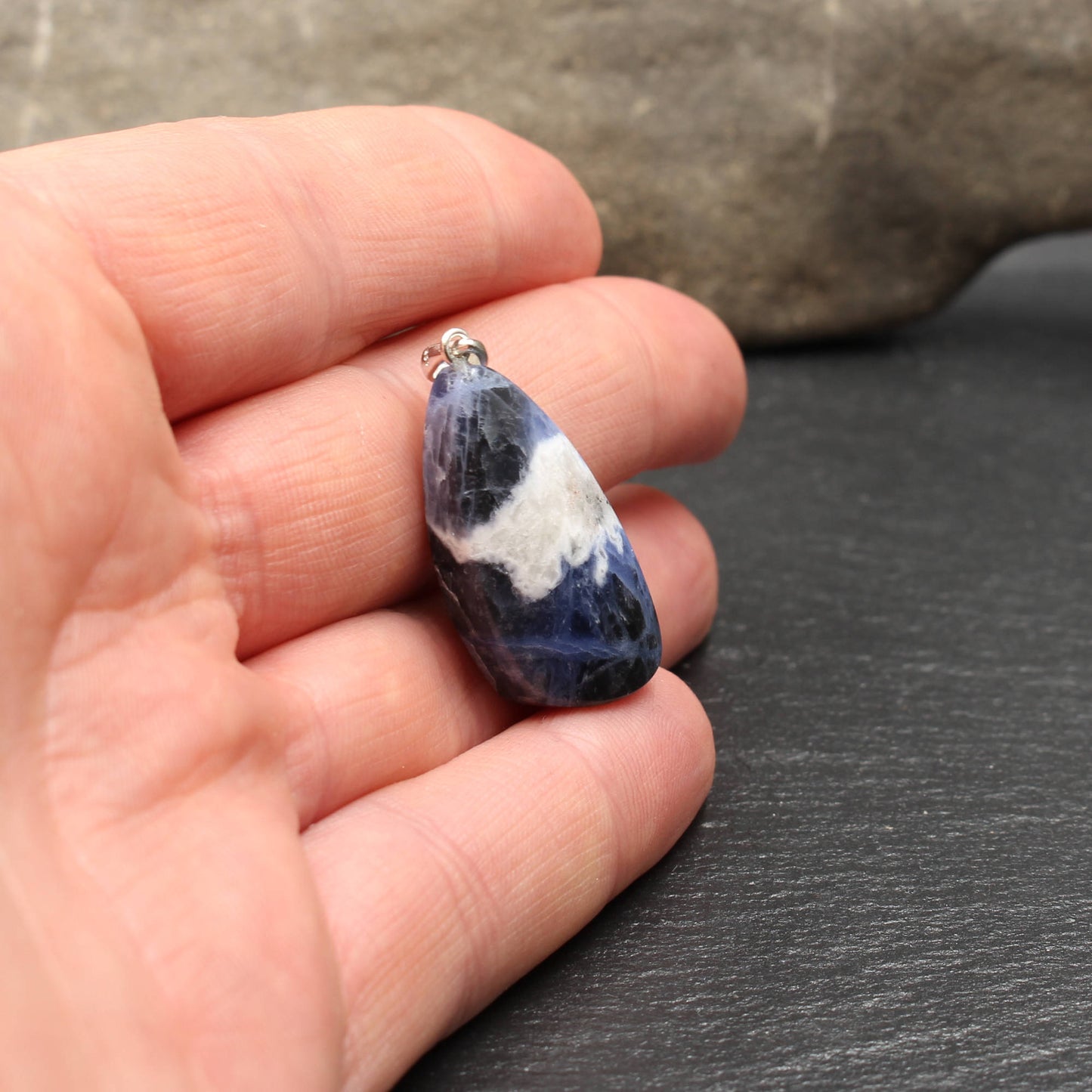 Sodalite pendant - handmade