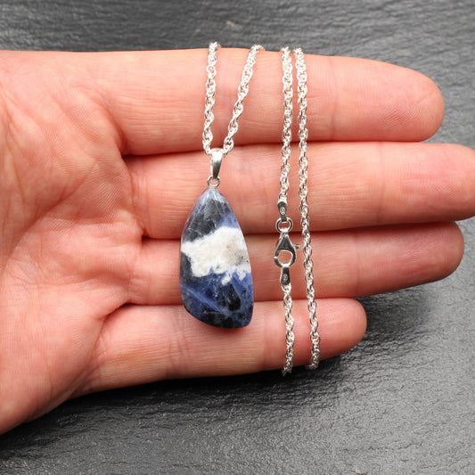 Sodalite pendant - handmade