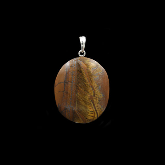 Tiger iron pendant - handmade