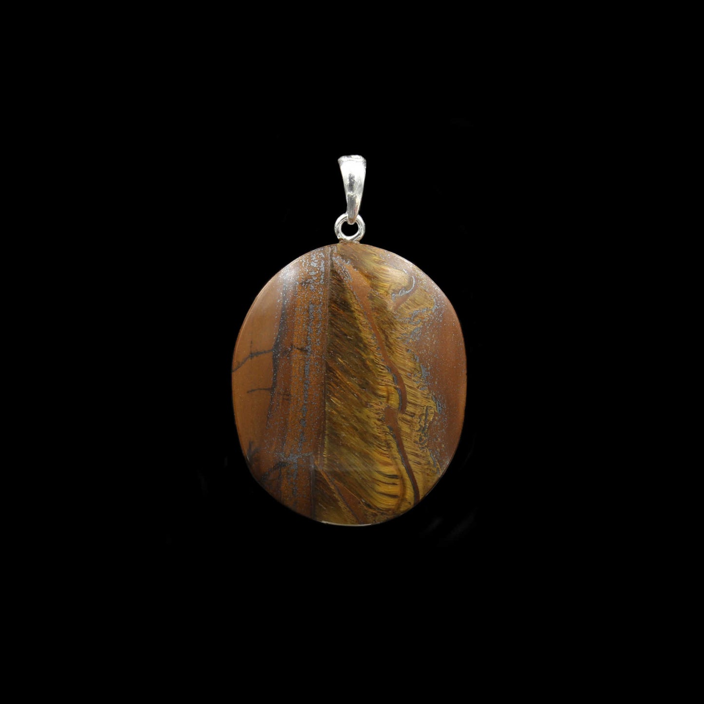 Tiger iron pendant - handmade