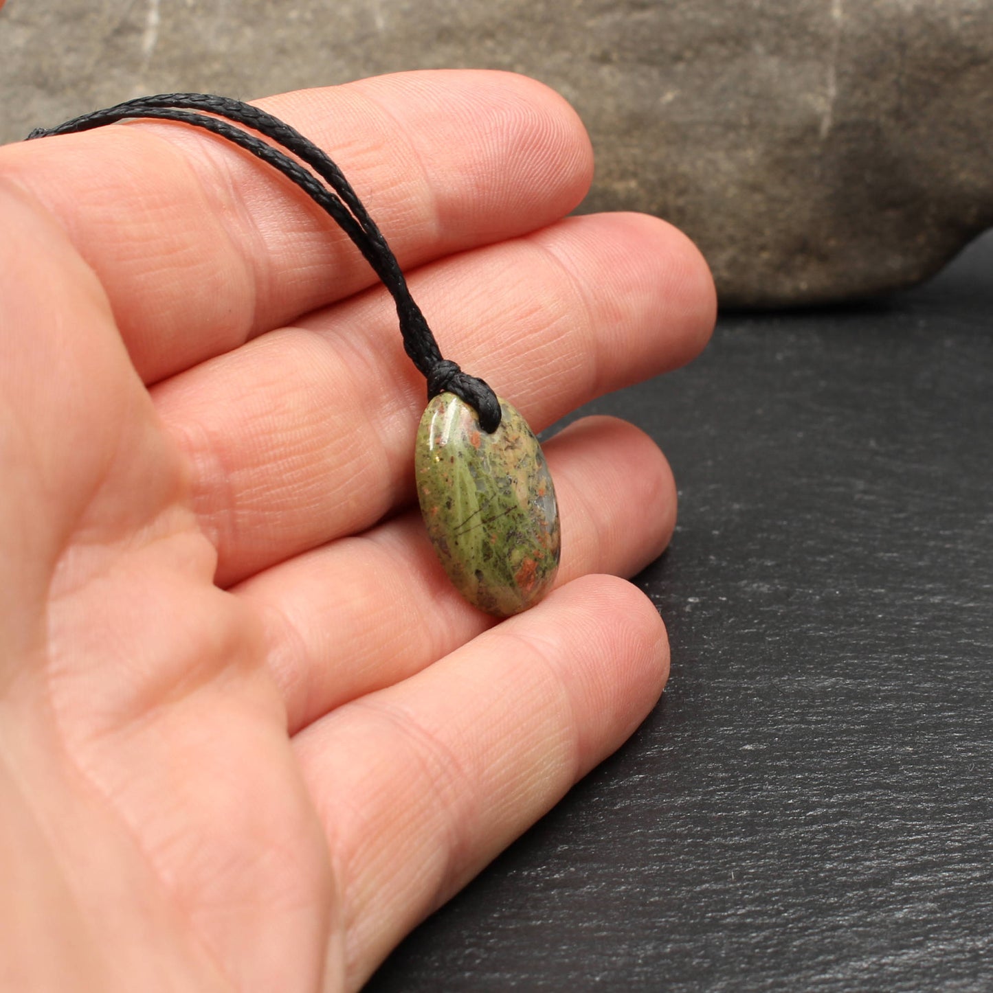 Scottish Lewisian Gneiss Pendant - Handmade