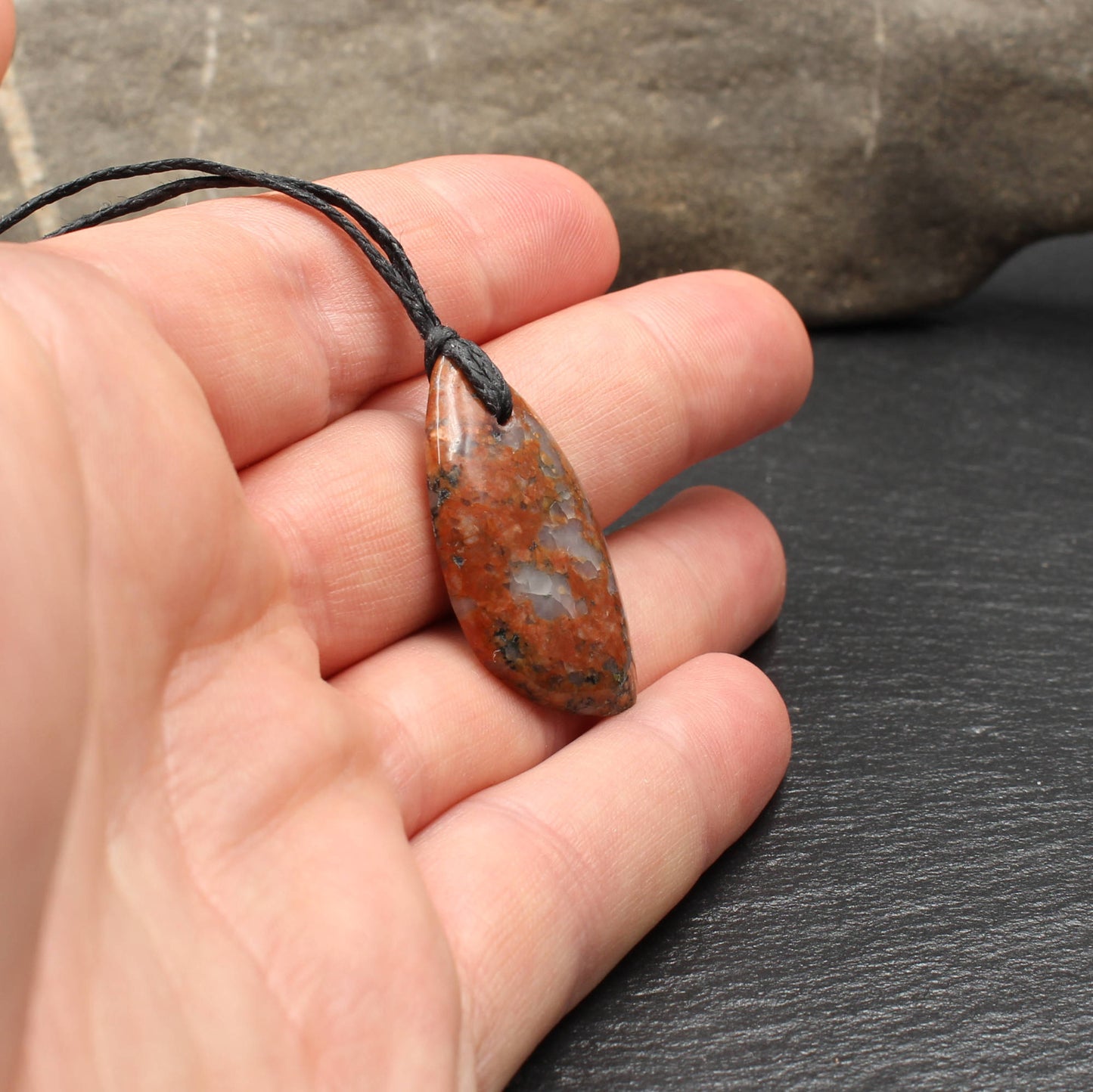 Scottish Lewisian Gneiss Pendant - Handmade