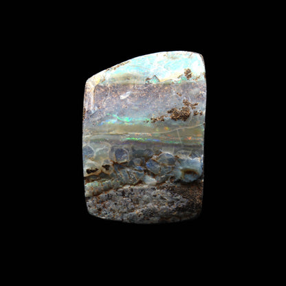 Australischer Boulder Opal Anhänger - Handarbeit aus Deutschland