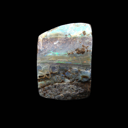 Australischer Boulder Opal Anhänger - Handarbeit aus Deutschland