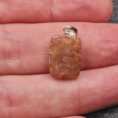 Rhine Agate Pendant - Handmade
