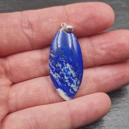 Lapis lazuli pendant - handmade