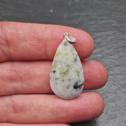 Scottish Iona Marble Pendant - Handmade