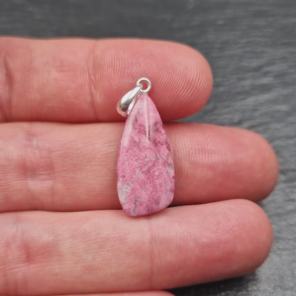 Norwegian Thulite Pendant - Handmade