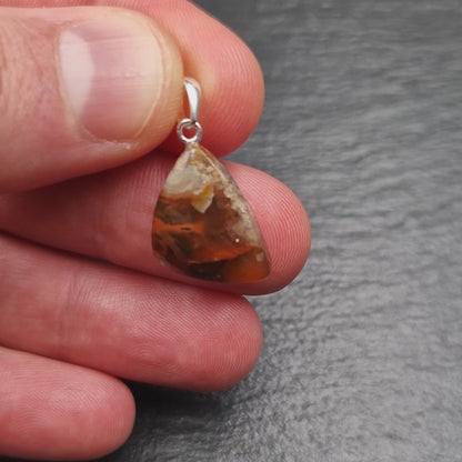 Rhine Agate Pendant - Handmade