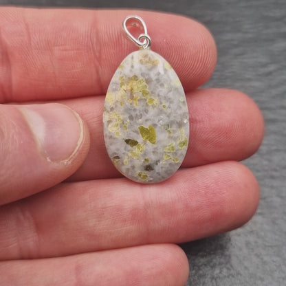 Scottish Iona Marble Pendant - Handmade