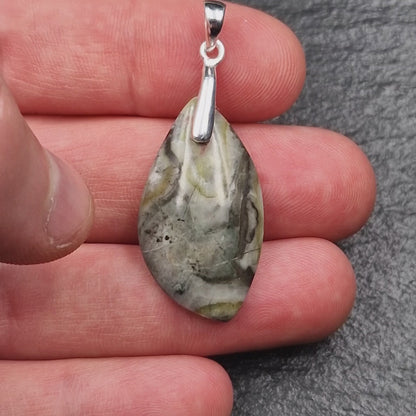Scottish Skye Marble Pendant - Handmade