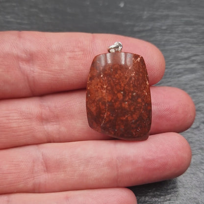 Rhine Jasper Pendant - Handmade