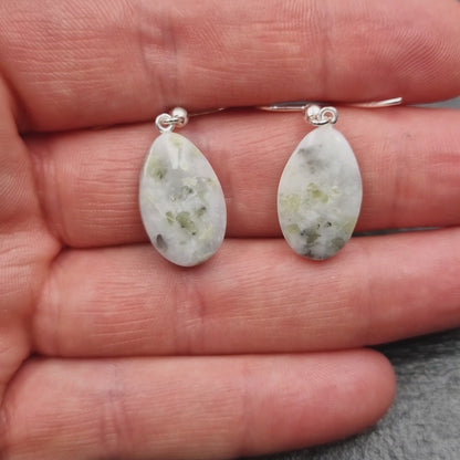 Scottish Iona Marble Earrings - Handmade