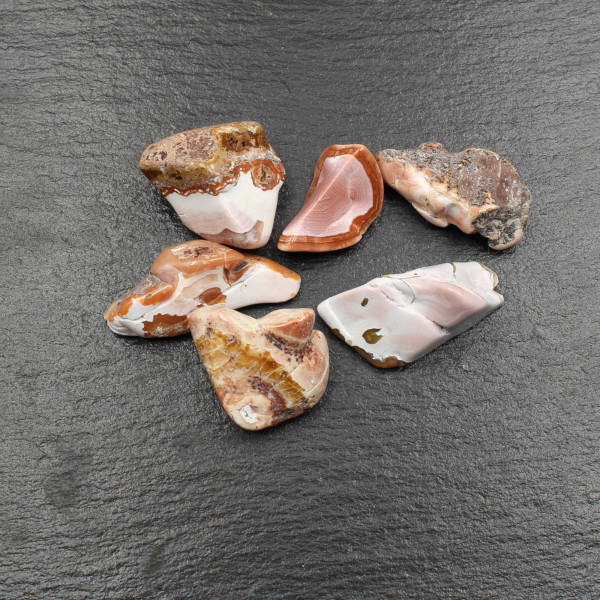6x German Agates - Tumbled Stones | Polished Stones