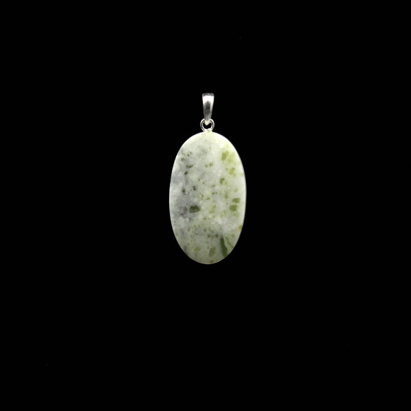 Scottish Iona Marble Stone Pendant - Handmade