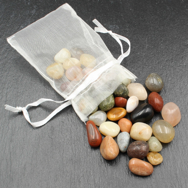 Polished Stones Gift Bag - Tumbled Stones