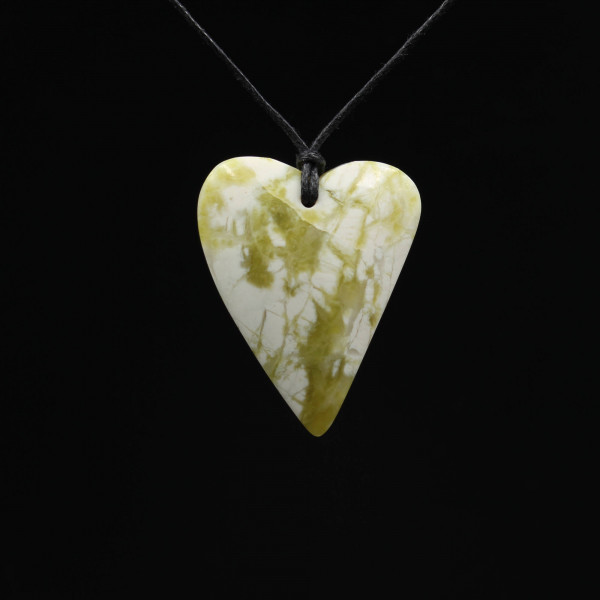 Scottish Highland Marble Heart Pendant - Scottish Gemstones | Highland Marble