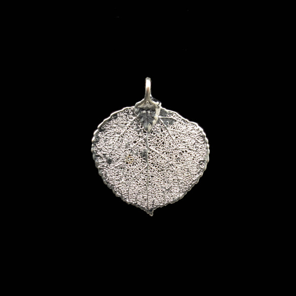 Aspen Leaf Pendant - Silver Plated
