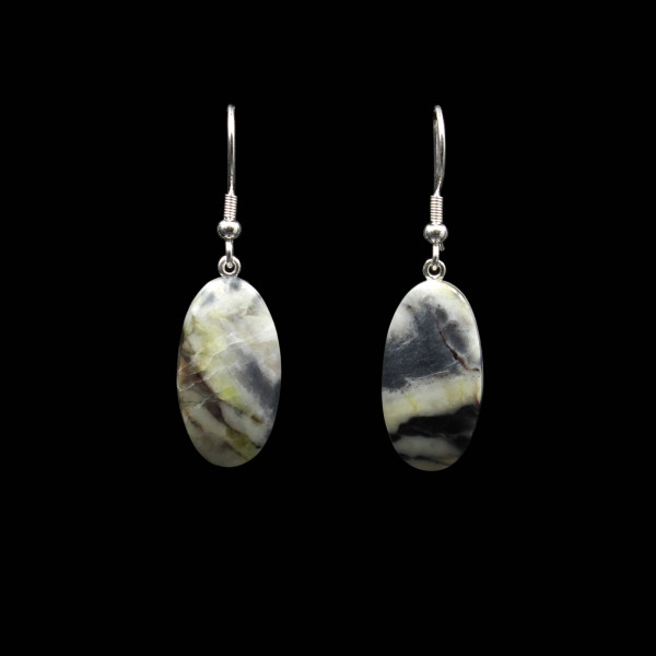 Scottish Skye Marble Earrings - Handmade