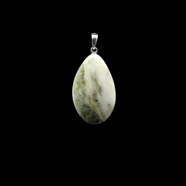 Scottish Iona Marble Stone Pendant - Handmade