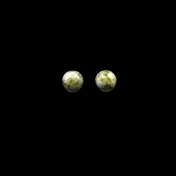 Scottish Iona Marble - Stud Earrings (8 mm)