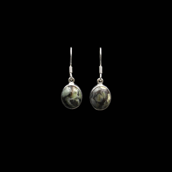 Scottish Skye Marble - Oval Earrings (Small)