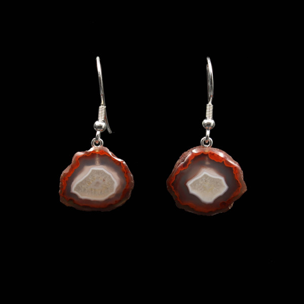 Morocco Agate Earrings - Handmade