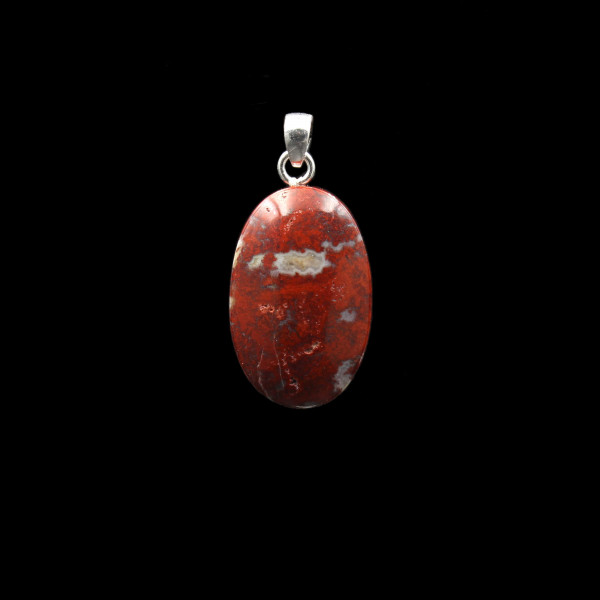 German Red Jasper Pendant - Handmade