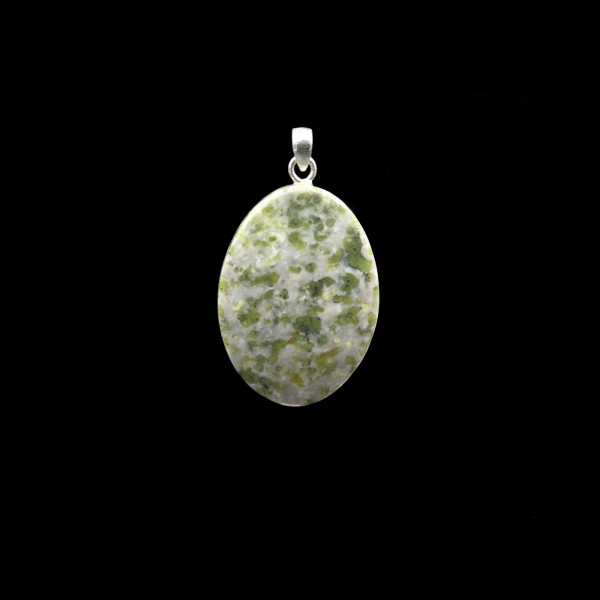 Scottish Iona Marble Stone Pendant - Handmade