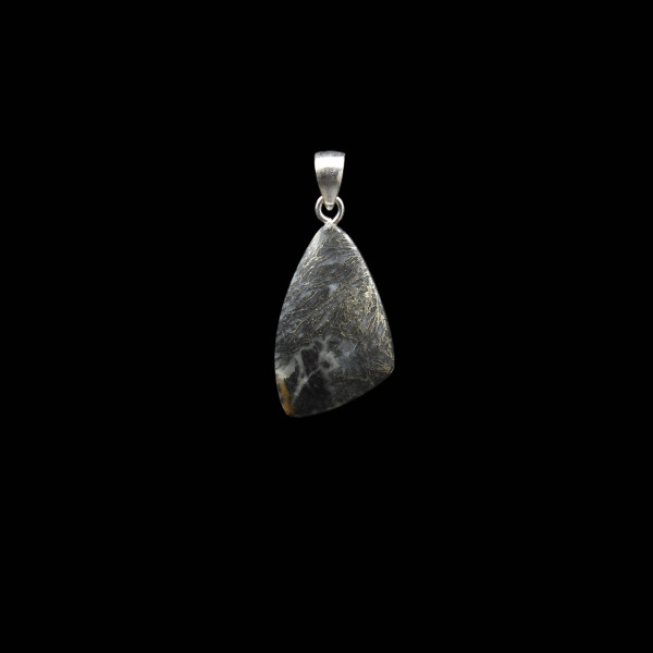Feather Pyrite Pendant - Handmade in Germany