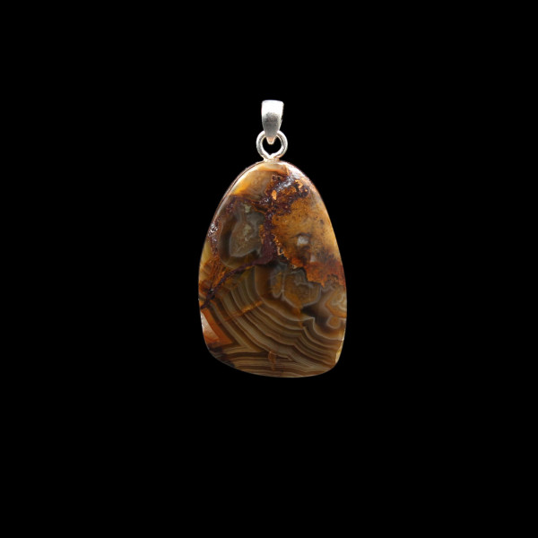 Crazy Lace Agate Pendant - Handmade in Germany