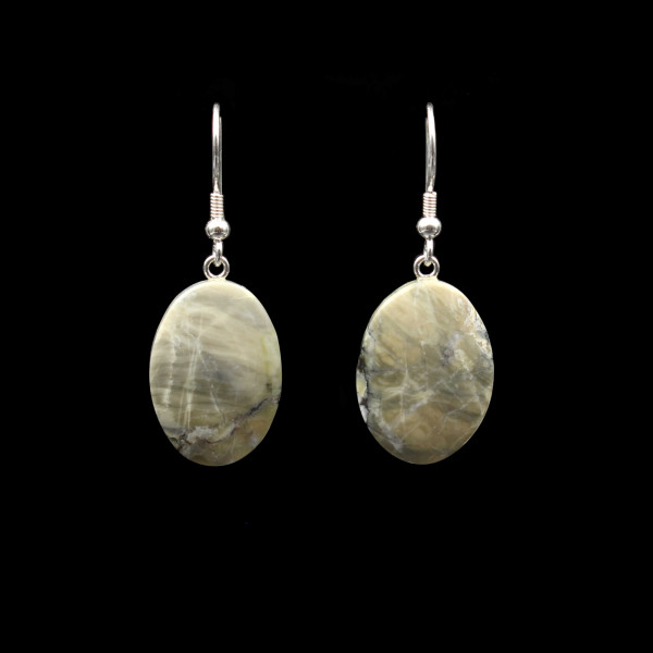 Scottish Skye Marble Earrings - Handmade